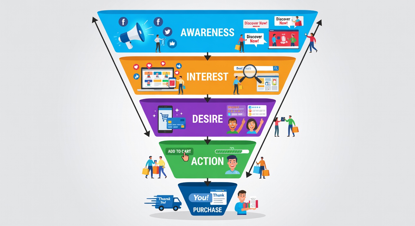 Conversion funnel design