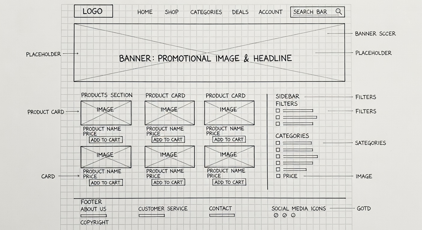 Homepage Wireframe